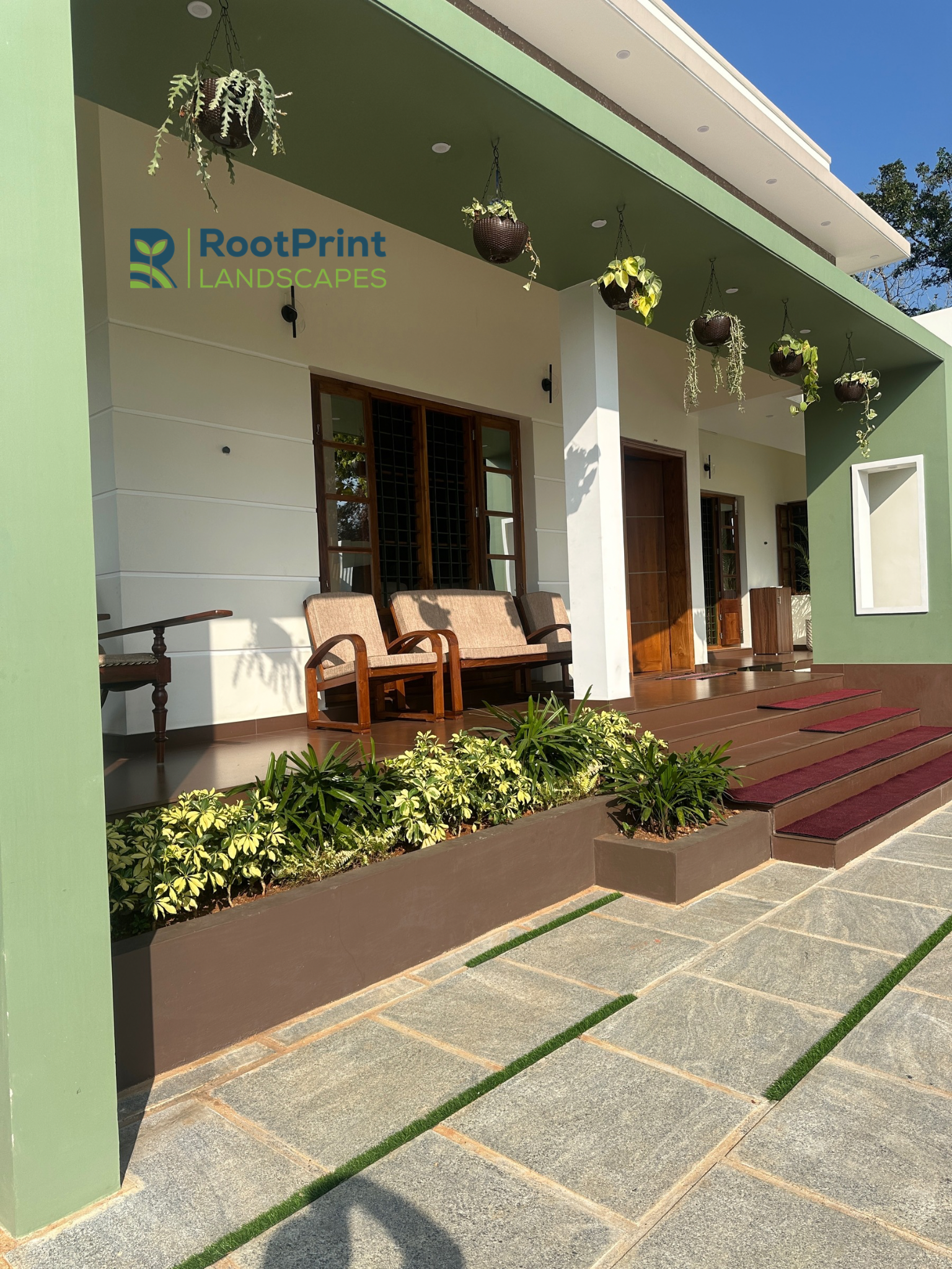 Outdoor landscaping project by RootPrint Landscapes